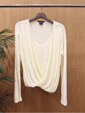 Armani exchange - Twist-Front Top - white - S